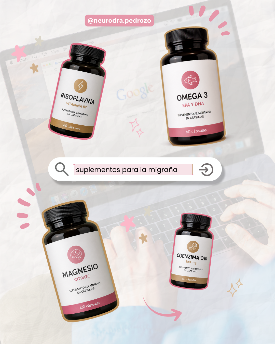 Suplementos para la migraña: Magnesio, CoQ10 y Vitamina B2