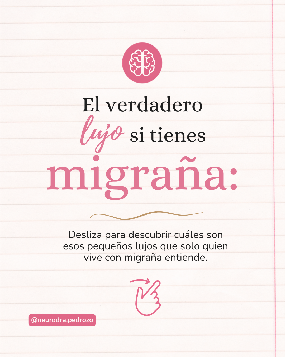 El verdadero lujo es dejar de vivir a merced de la migraña